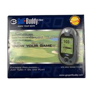 GolfBuddy Pro Handheld GPS Golf Range Finder Complete in Box Preloaded Courses